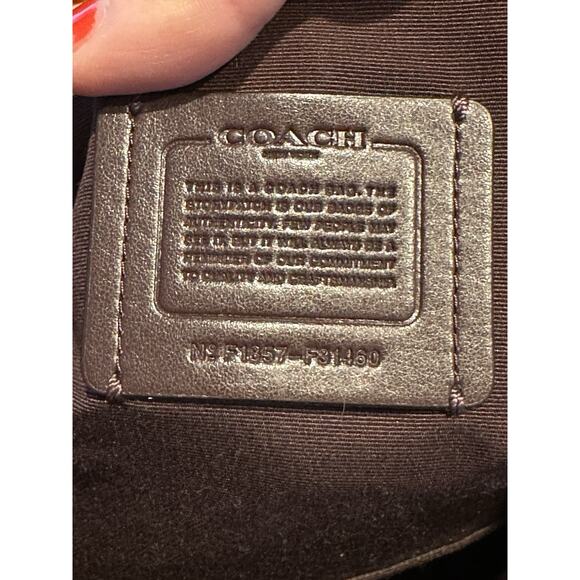 COACH Ally Leather Quilted Beige Satchel shoulder Handbag Purse Luxury Neutral ￼ - Picture 10 of 11